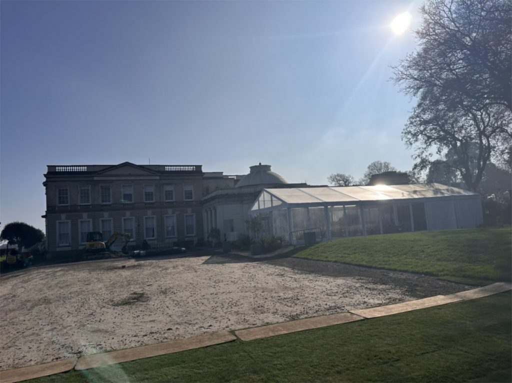 Exterior, North Side Elevation and Marquee